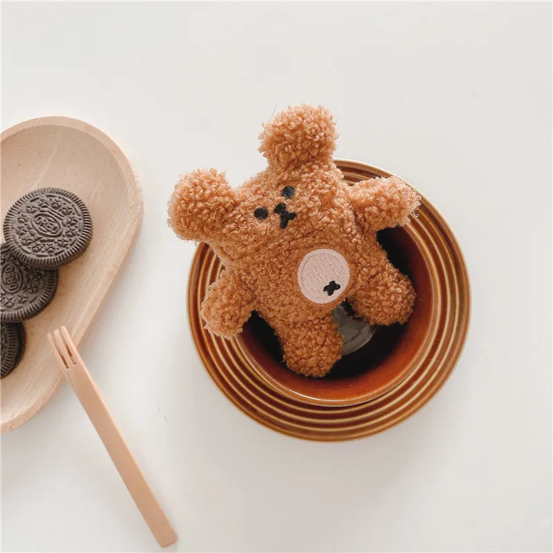 لطيف الدببة الضخمة الحال بالنسبة لأبل Airpods 1 2 برو بلوتوث سماعة تهمة قضية واقية الحالات الجلد الملحقات سماعات