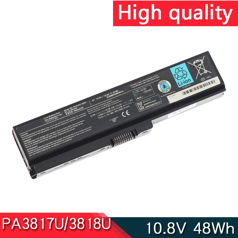 NEW PA3816U PA3817U PA3818U PA3819U 1BRS 1BAS Laptop Battery For Toshiba Dynabook T350 T551 TV/74 TX/77 Qosmio T550 T560