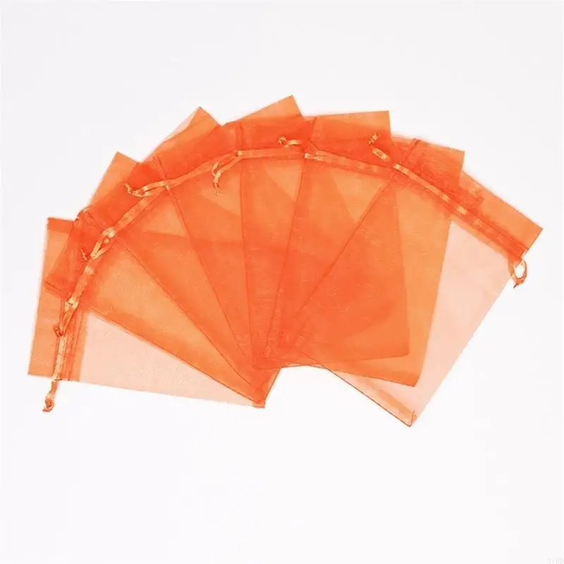   Portable Meshes Candy Pouches For Halloween Parties Kids Event Home Decors