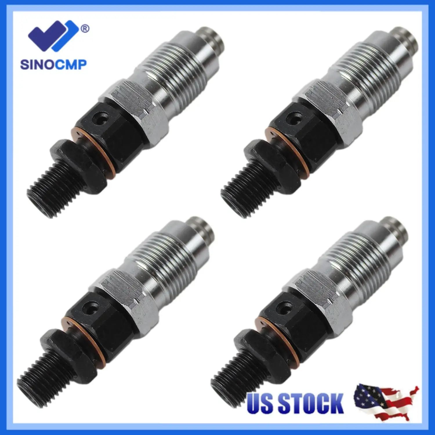 4pc 1G065-53900 1G065-53902 New Fuel Injector set for Kubota V1505 V1205 V1305 V1505T