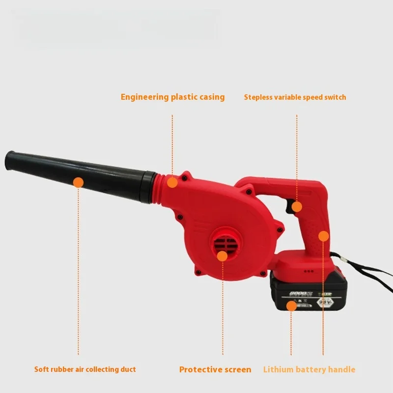 

Lithium Battery Hair Dryer High Power Wireless Computer Dust Collector Blower Electric Hair Dryer Multi-function Car Home