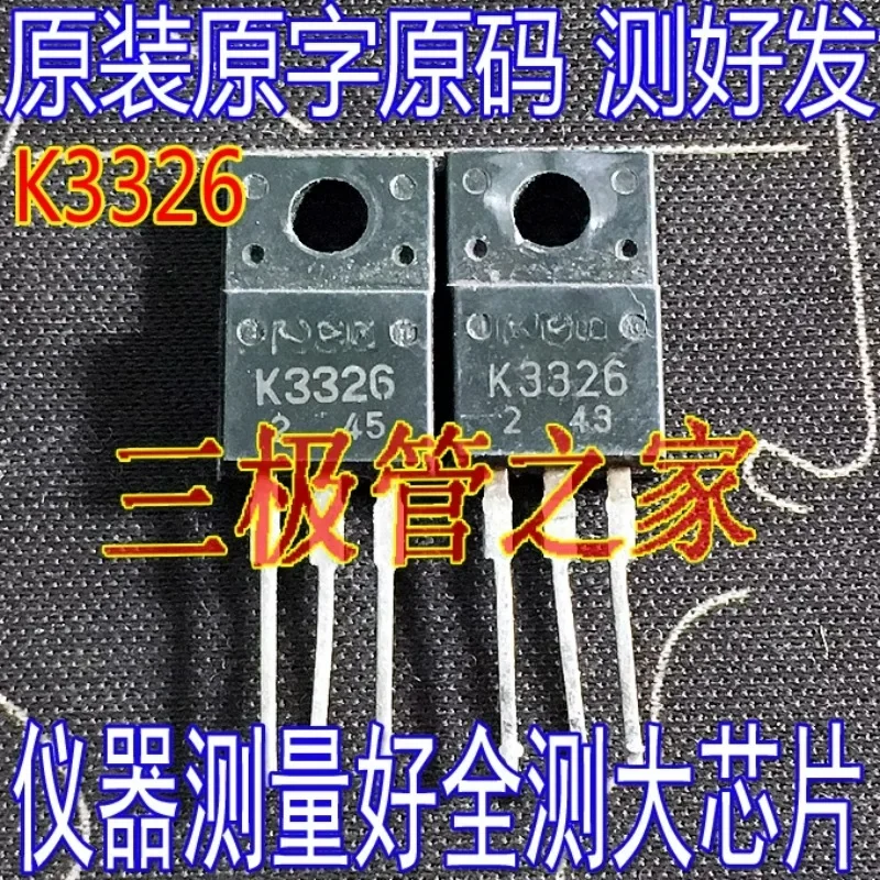 Gebraucht, nicht NEU und nach dem Messen versenden. Original importierte Demontage, Originalcode 2SK3326 K3326 TO-220, Qualitätssicherungstest und Senden