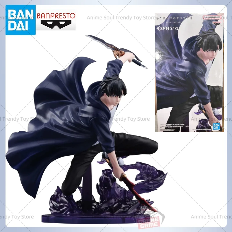 BANDAI ESPRESTO excitar movimientos SOLO LEVELING Sung Jin Woo figuras de acción de juguete modelo colección Anime estatuilla como