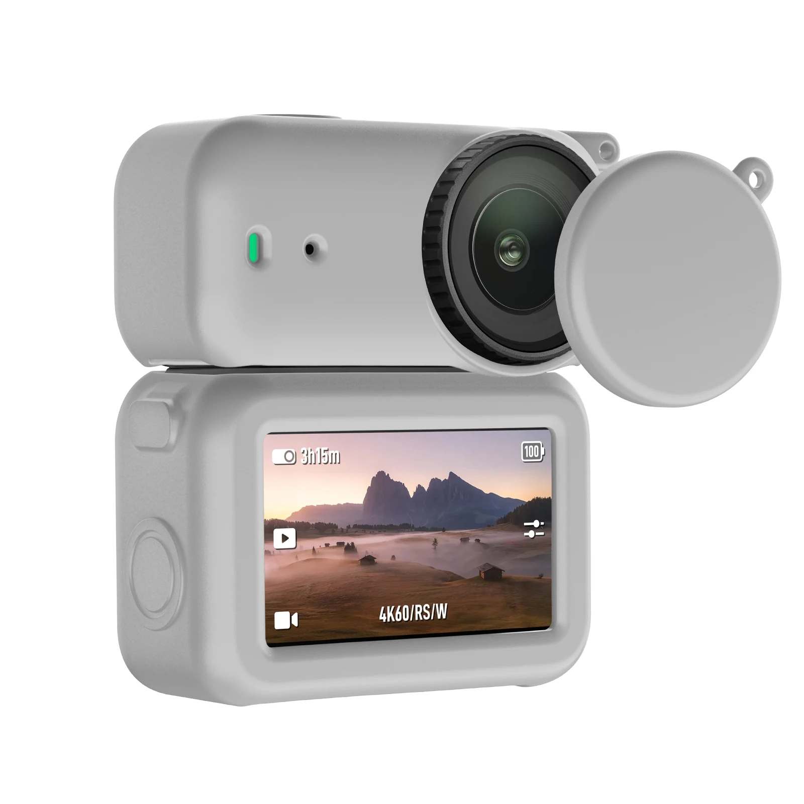 Silicone Cover Case With Lens Cap For DJI OSMO Nano Full Protector Sleeve Anti-Drop Shell For NANO Action Camera Protection Case