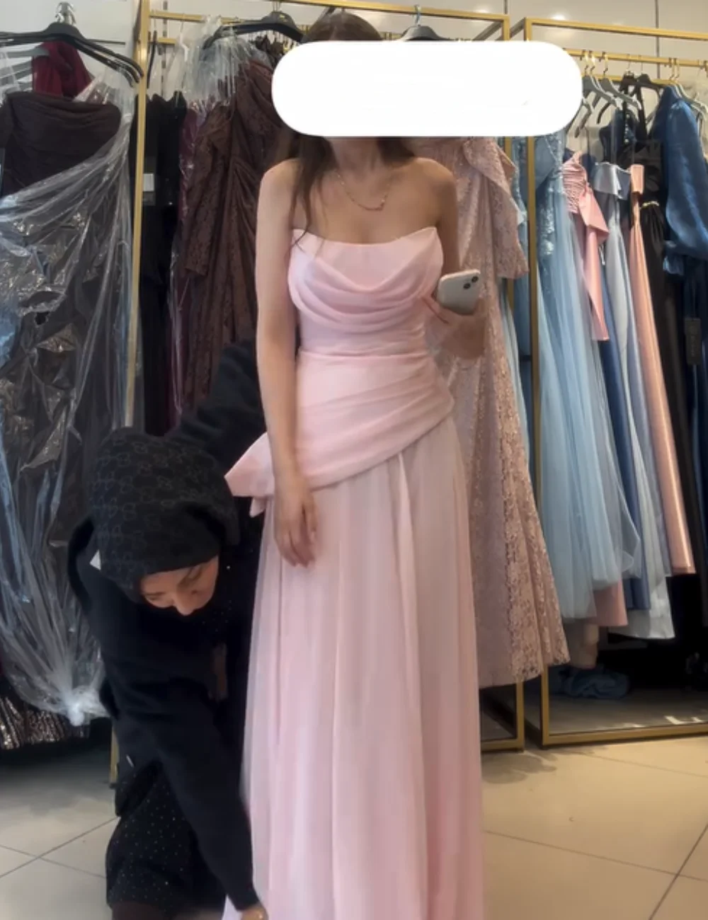 Customized Simple Chiffon Pleat A-line Strapless Long Bespoke Occasion Evening Dresses Exquisite Modern Style