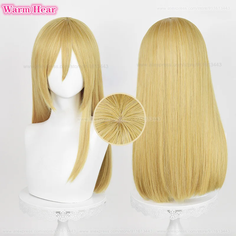 50cm lange Historia Reiss synthetische Perücke Anime Krista Lenz goldgelb Cosplay Anime neue Perücke hitze beständige Party Perücken Perücke Kappe