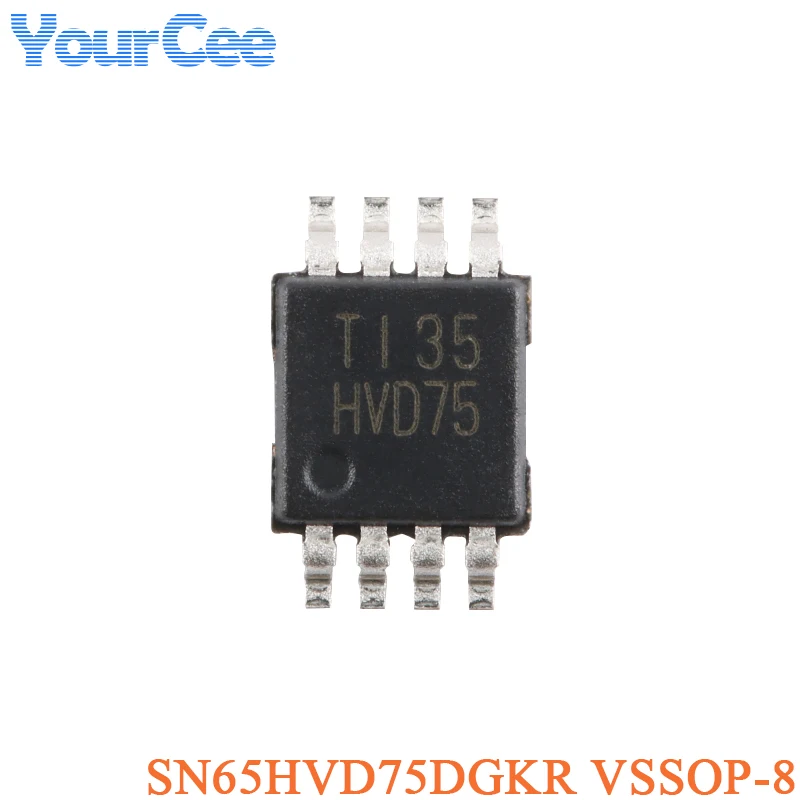 RS-485 Transceiver Chip SN65HVD78DR SN65HVD75DRBR SN65HVD75DR SN65HVD75DGKR SN65HVD72DGKR SN65HVD3085EDR SN65HVD10DR Half Duplex