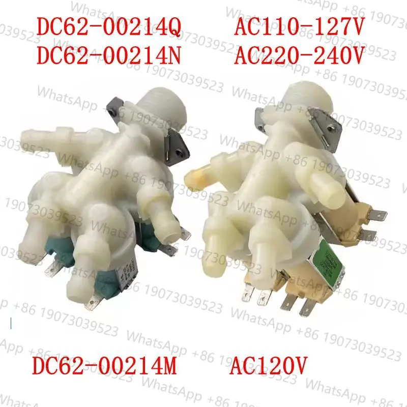 Electric Water Inlet Solenoid Valve For Samsung DC62-00214Q DC62-00214N DC62-00214M 50/60HZ Washing Machine Parts