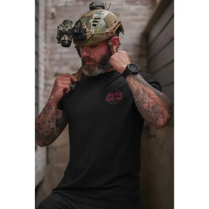 Seize The Day – تي شيرت برسومات Savage Tacticians للجنسين للرجال والنساء بأكمام صيفية من علامة تجارية فاخرة كاجوال عتيقة #3