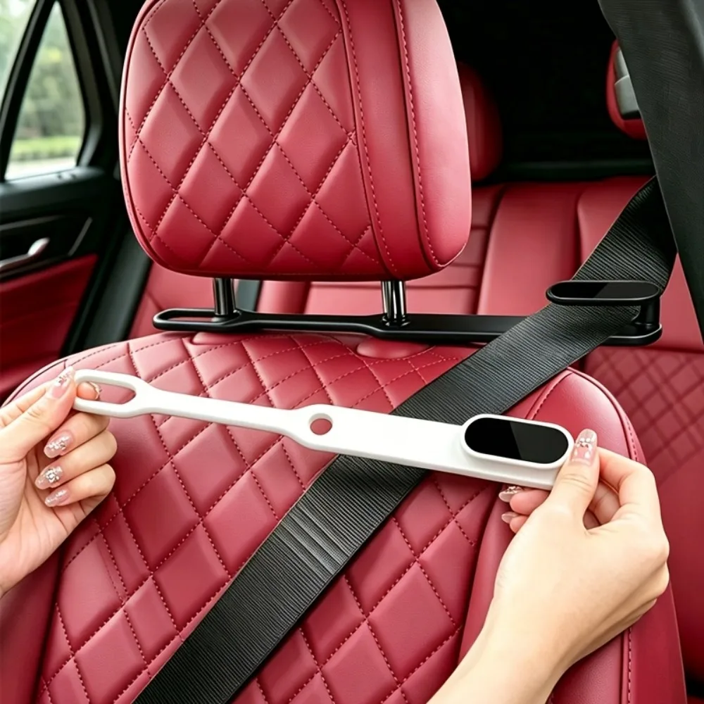 Universal Car Seatbelt Adjuster Clips 2 Pack Protects Against Chafing in The Neck Chest Abdomen and Shoulders Reduces Impact