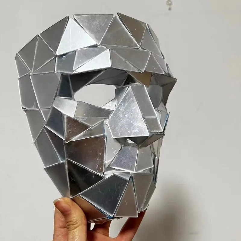 Hot Sale Mirror Ball Disco Mask Bar Prom Flash Mask Party Supplies Halloween Men's and Women's Mirrors Cosplay Masks