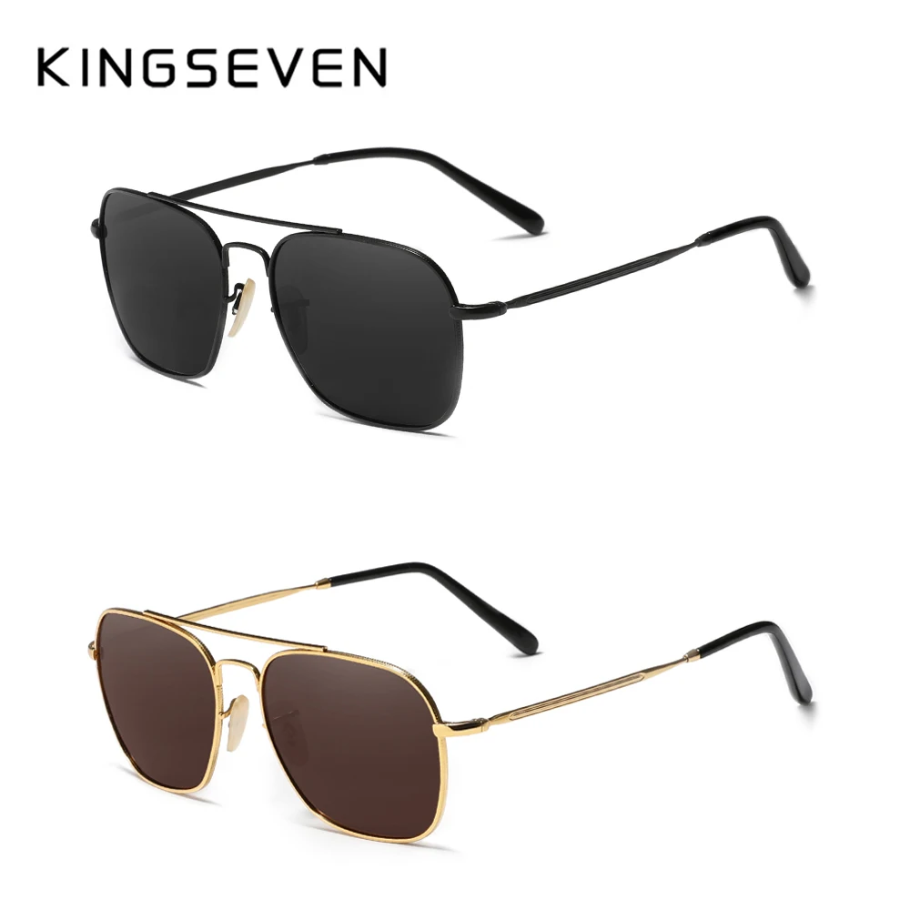 2 قطعة KINGSEVEN الاستقطاب النظارات الشمسية UV400 العين حماية أناقة المرأة نظارات المضادة للانعكاس موضة الرجال النظارات في الهواء الطلق