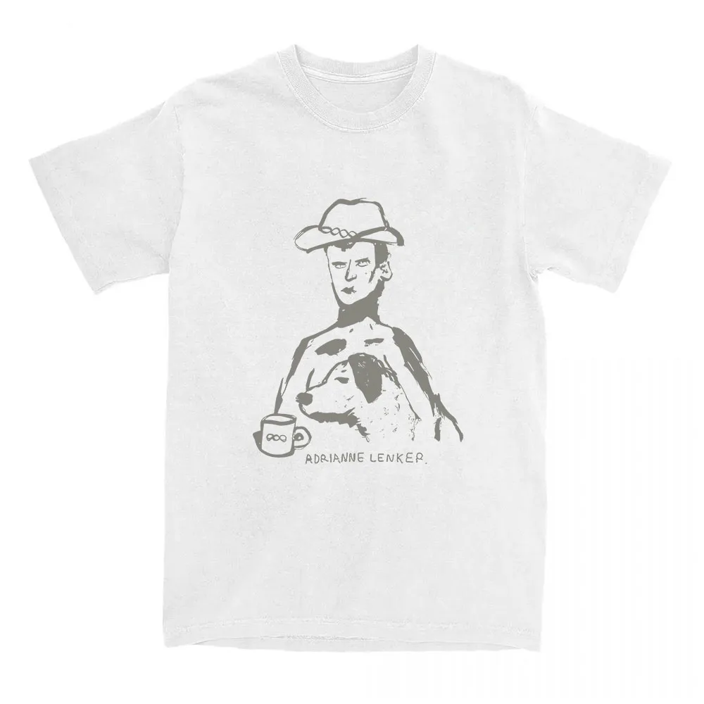 Adrianne & Oso Cartoon Print Tshirts Singer Adrianne Lenker T-shirt Cotton Summer High Quality T Shirt Casual Women Clothing Tee