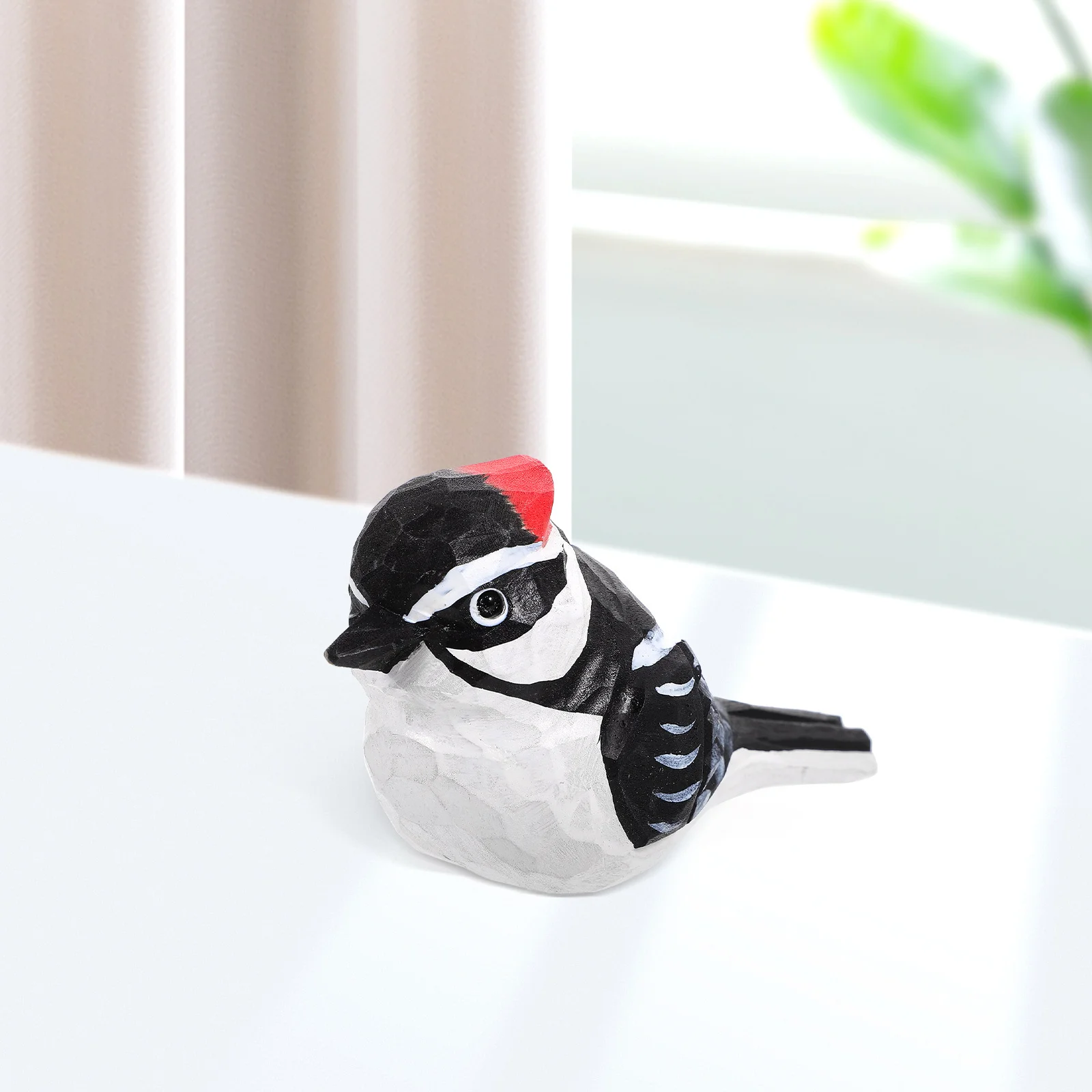 

Wood Carving Bird Ornaments Animal Statue Decor Cute Birds Statues Shaped Figurine Personality Office