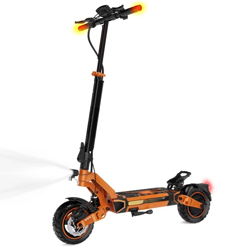 

Внедорожный электросамокат с 10-дюймовыми шинами, из алюминиевого сплава, для взрослых, максимальная скорость 65 км/ч, складной, водонепроницаемый.