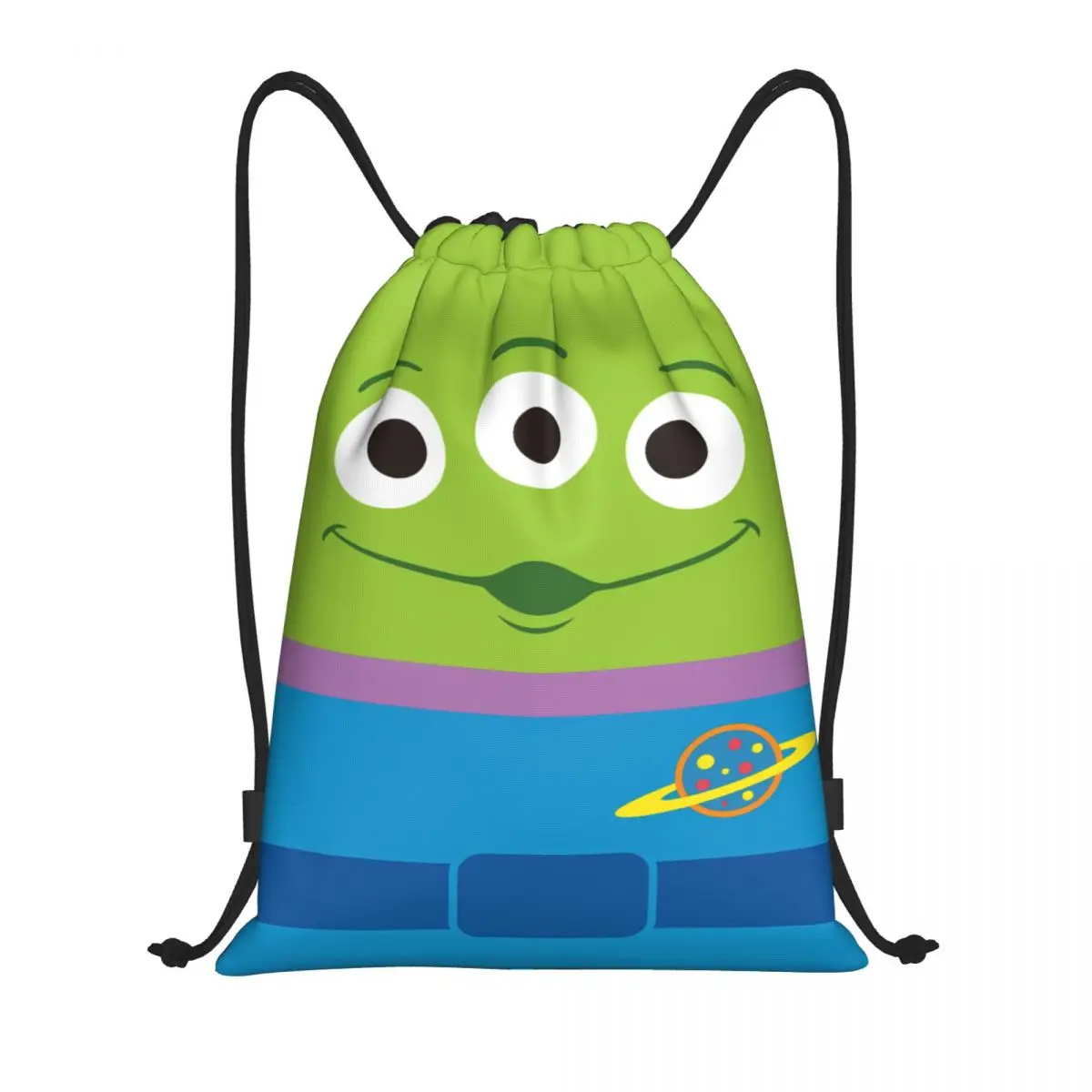 

Custom Toy Story Alien Drawstring Backpack Women Men Gym Sport Sackpack Portable Cartoon Training Bag Sack