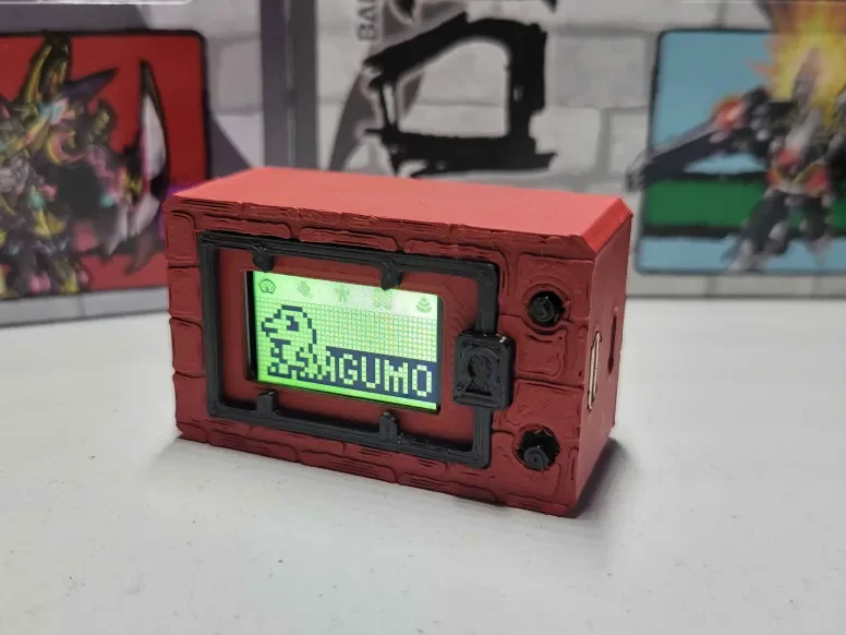 Digimon V-Pet ESP32 Lilygo Expandible con Accesorios, Mini Juego de Mascotas Portátil