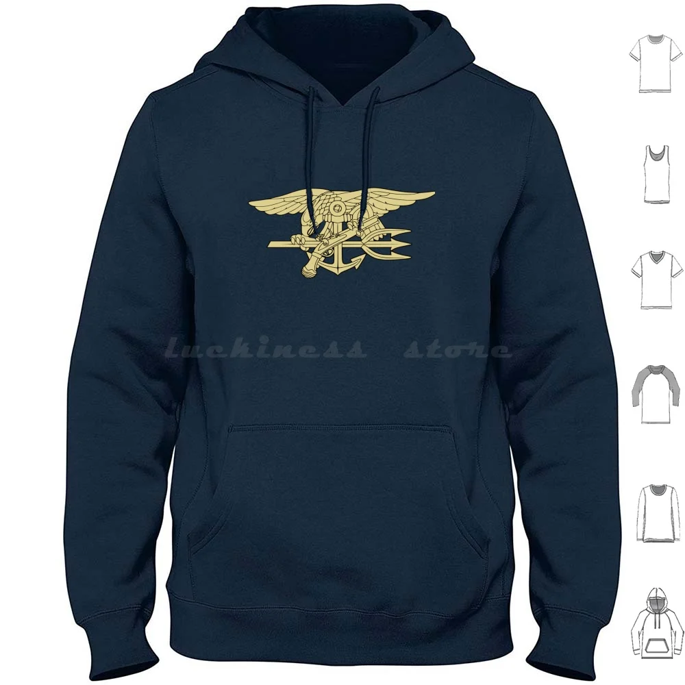 United States Navy-Special Warfare Insignia Hoodies Long Sleeve United States Navy Special Warfare Insignia Seal