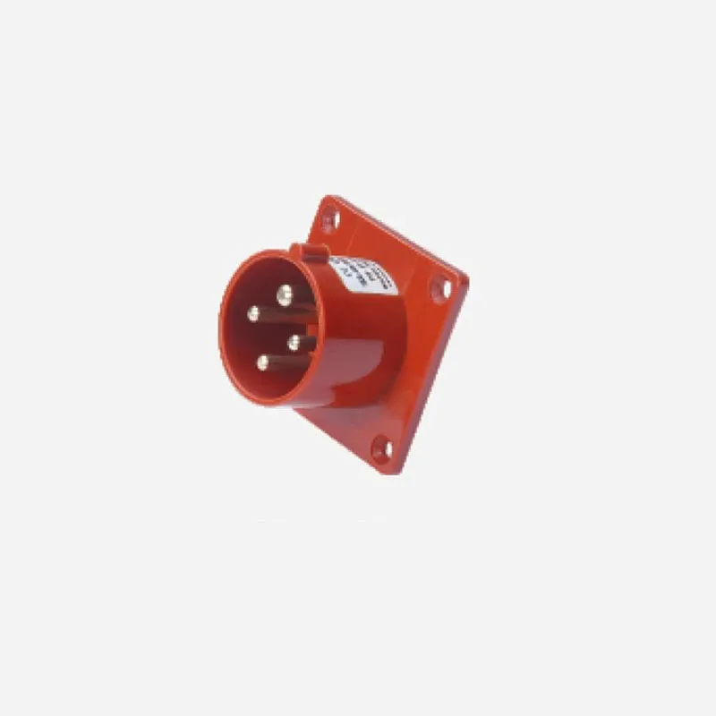 N-624 32A 380-415V 3P+E 4pin Industrial Plug with CE ROHS 1 year warranty IP44 Degree PA66