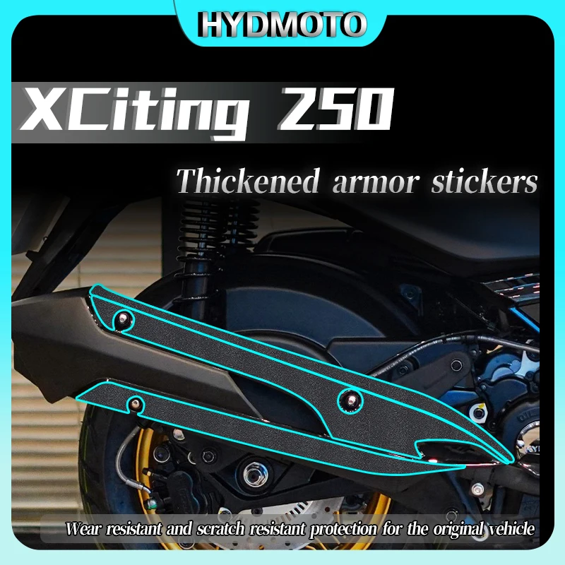 For KYMCO XCITING 250/300 Armor Sticker Thickened Fuel Tank Sticker Protective Sticker Thickened Sticker Accessories Foot Mat