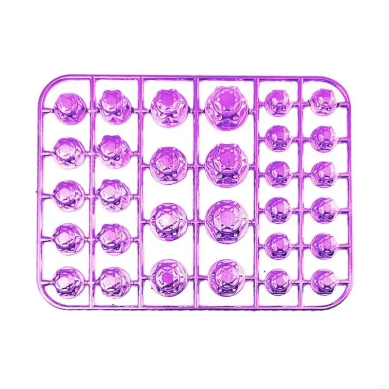 30Pcs Universally Motorcycle Modeling Plating Nut Decorative Screw Caps 5 Size New