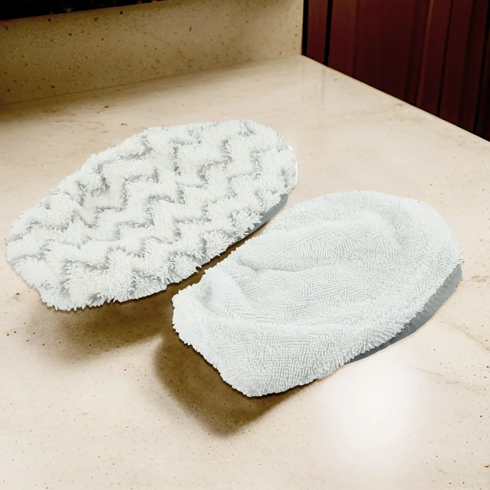 

New Practical Mop Pad Washable Gray Microfiber Replace Replacement Set 2pcs White Accessories For Bissell 1132