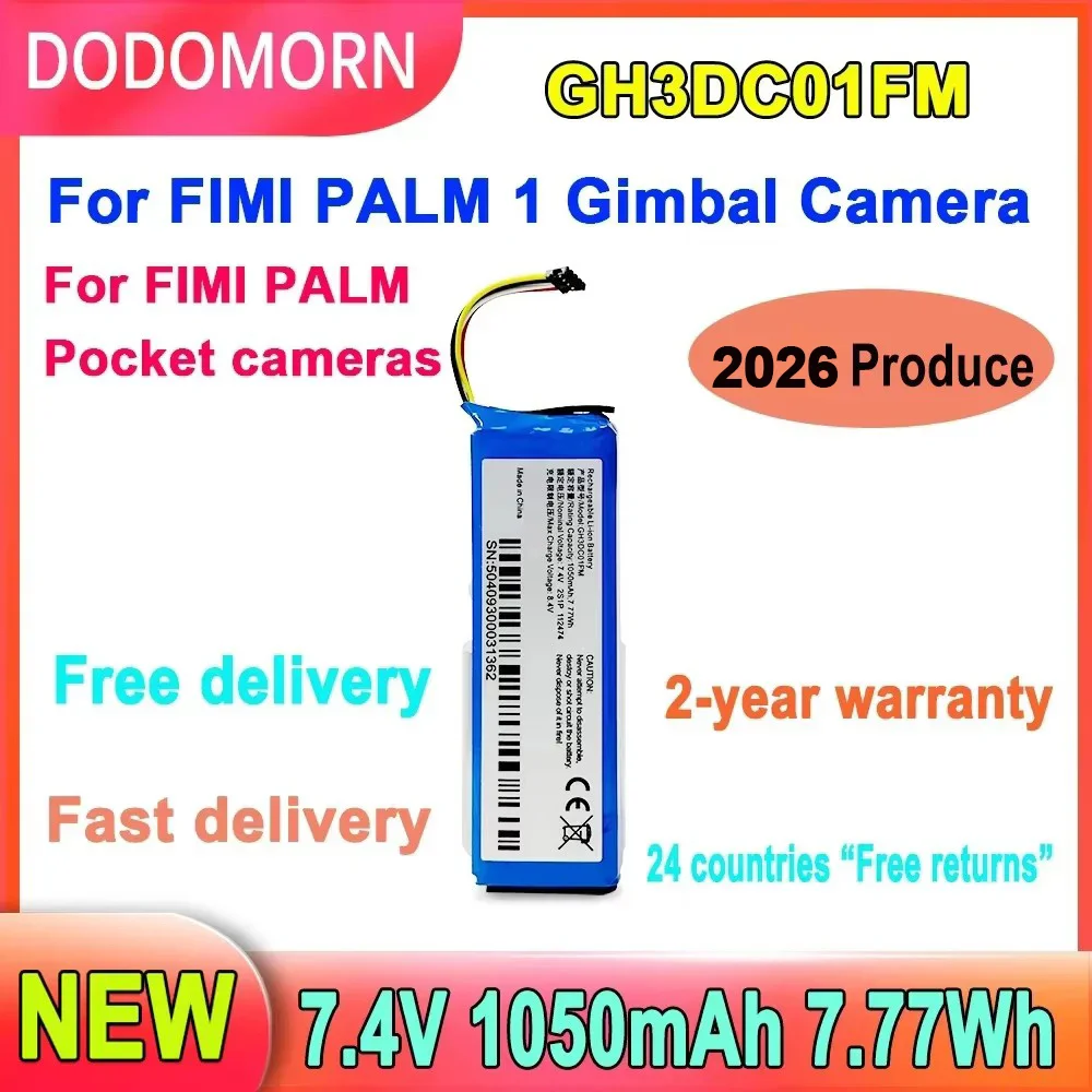 La nueva batería gh3dc01fm está disponible para la Cámara gimbal FIMI Palm 1 para la Cámara de bolsillo FIMI Palm