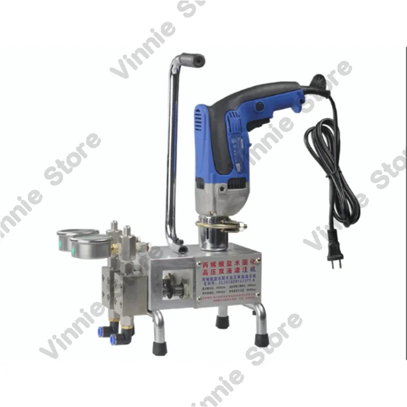 

220В 1500Вт Двухкомпонентная машина для инъекционного нагнетания полиуретановой пены/эпоксидной смолы, машина для нагнетания акриловой и солеводной затворной смеси, машина для нагнетания краски