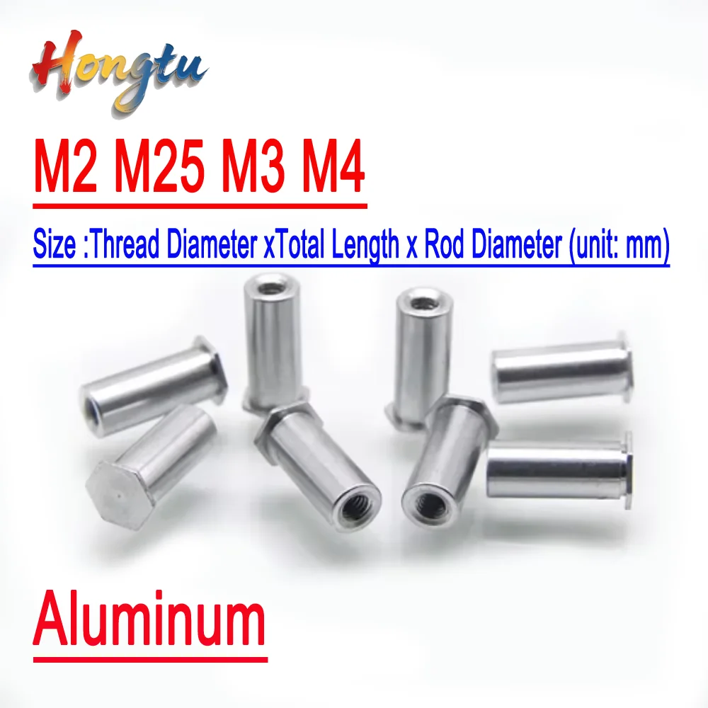Aluminum Blind Hole Self-Locking Studs – M3/M4 Sizes, Riveting Screw Studs and Flattened Nut Studs