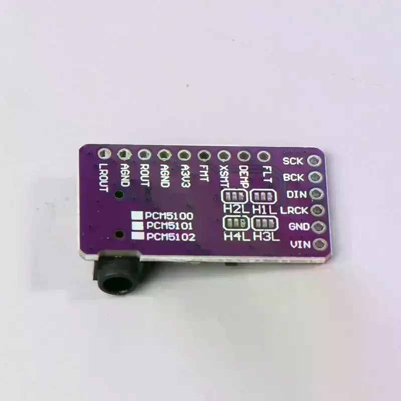 Zdjęcie 5: Moduł odtwarzacza GY-PCM5102 I2S, interfejs I2S, dekoder DAC PCM5102A dla Raspberry Pi, płytka formatu PHAT, cyfrowa płytka audio PCM5102