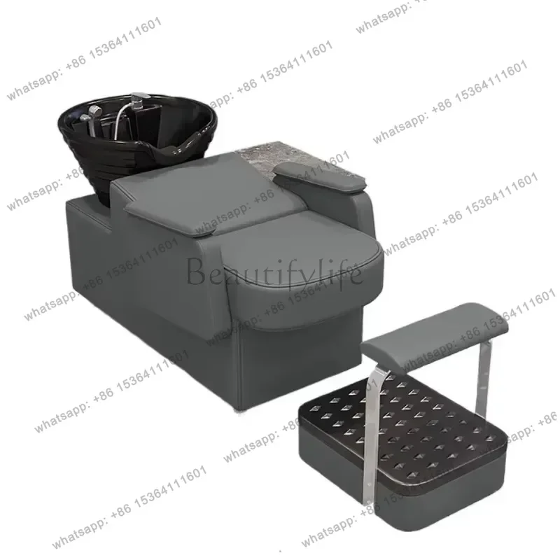 

Modern Fashion Shampoo Bed Aesthetic Nordicluxury Unique Shampoo Recliner Trendy Delicacy Cadeira De Barbearia Salon Furniture