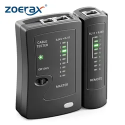 ZoeRax Network Ethernet Cable Tester for LAN RJ45 Cat5 Cat5e Cat6 Cat6a Cat7 UTP/Shielded Cable and RJ11 RJ12