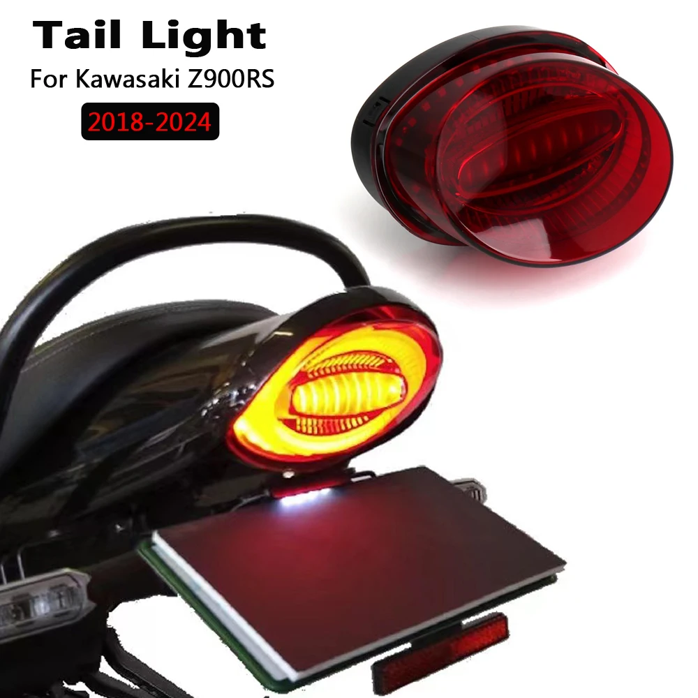 

Motorcycle Accessories LED Brake Rear Tail Light Fits For Kawasaki Z900RS Z900 RS z900rs 2018 2019 2020 2021 2022 2023
