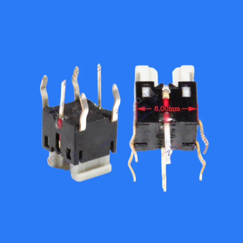30pcs/ 6MM square LED built-in type-with light touch switch 6*6 red light switch element