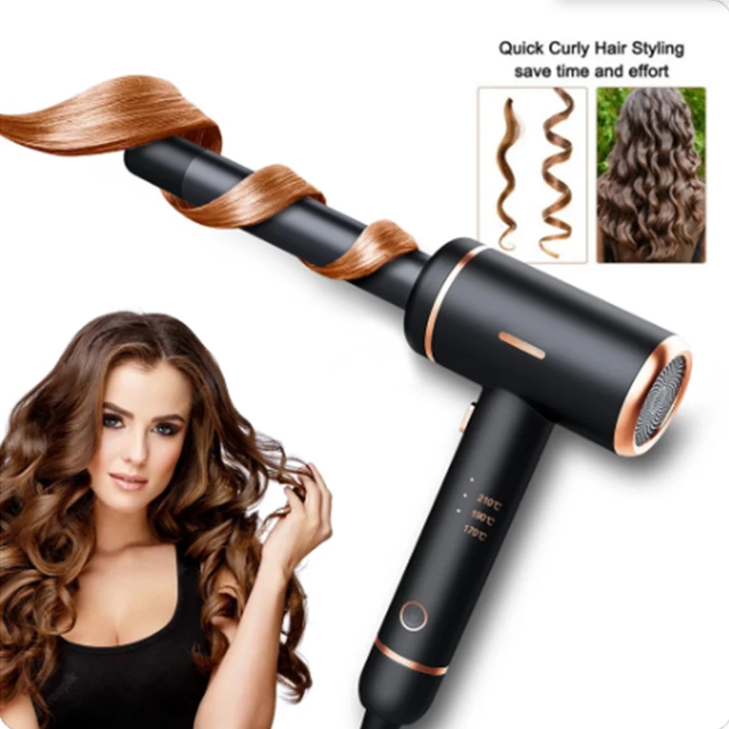 

Rotating Ptc Heat Ceramic Air Curling Irons Professional Salon Use 2 In 1 Cold Air Hair Curling Iron Waver Styler Tools