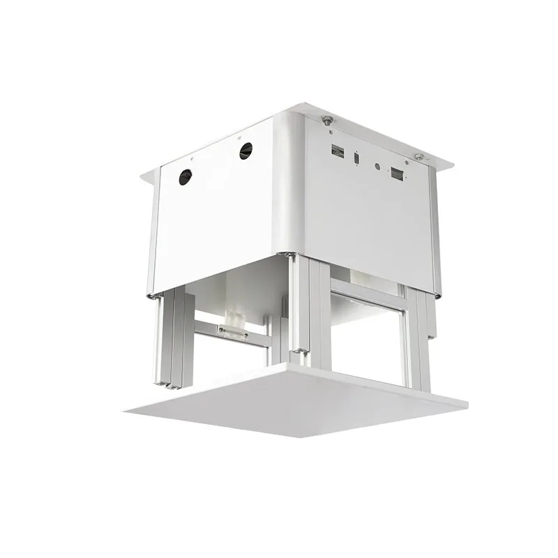 

Household extra-thin projector lifting bracket Electric lifting projection stand hoisting ceiling hidden automatic telescopic