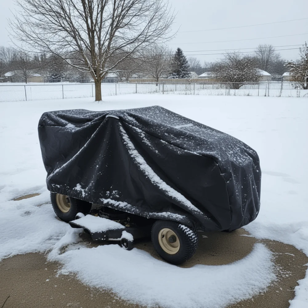 Waterproof Lawn Mower Cover Rainproof Oxford Cloth Garden Mower Cover UV Protector Universal Size Dust Protection Cover
