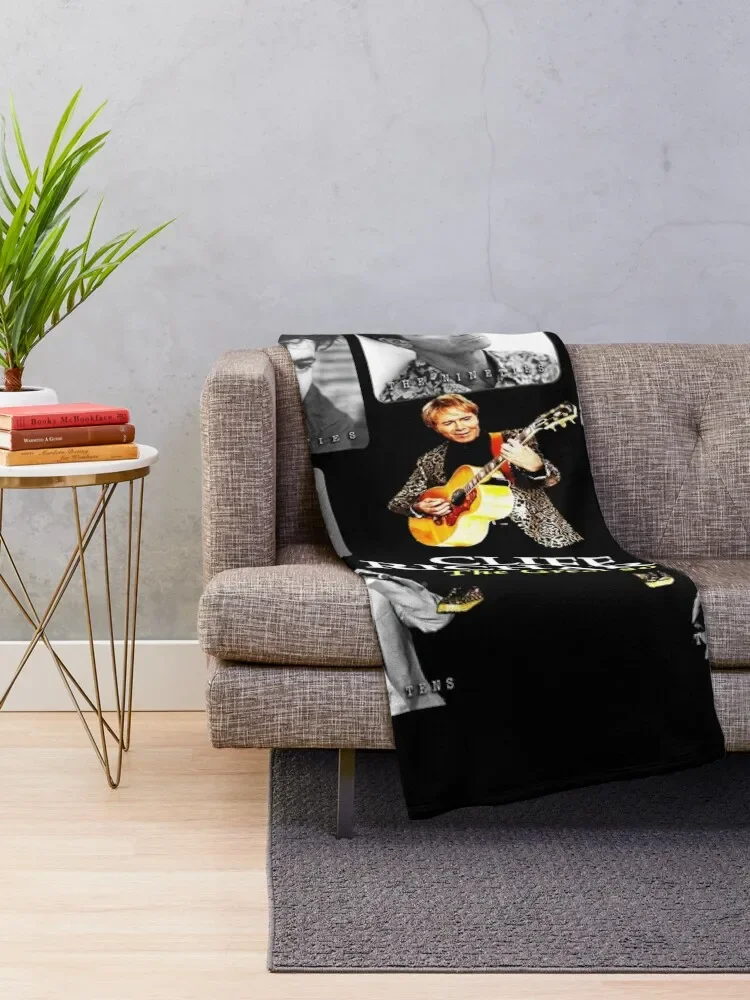 Best Clear Design of American Legend Singer SongwriterActor Cliff Richard Throw Blanket Fluffy Softs Bed Blankets