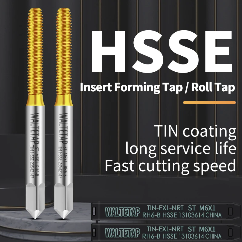 

WALTETAP HSSE-M42 JIS Standard Insert STI With Tin Forming Tap ST M2 M2.5 M3 M4 M5 M6 M8 M10 Machine Screw Thread Taps