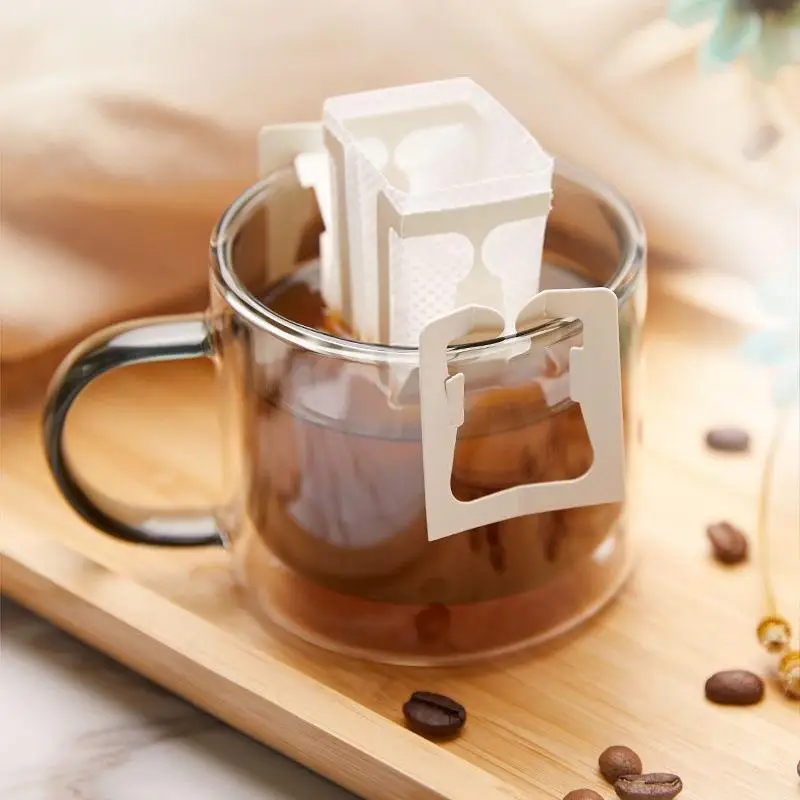 【BA】25/50 Pcs Disposable Hanging Ear Coffee Filters Food Grade Portable Espresso Tea Brewing Accessories For Home Office Travel