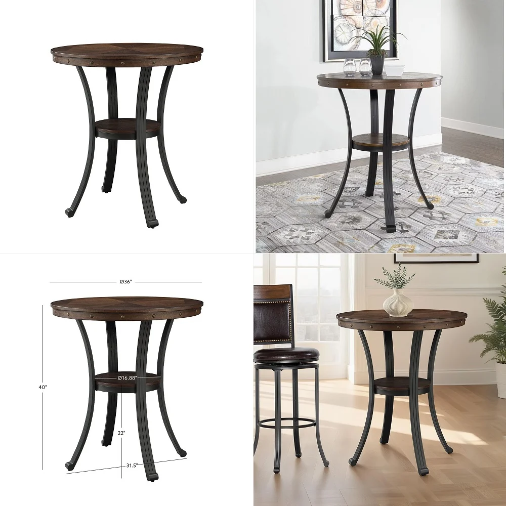 

Furniture Franklin Pub Table, Multicolor 36 x 36 x 40