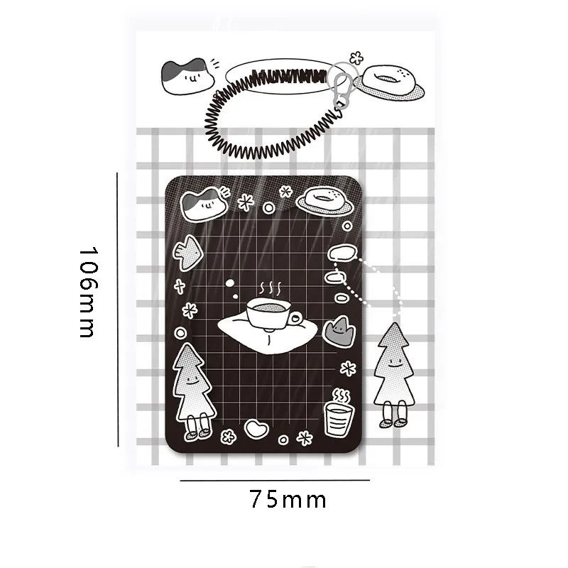 Imagem -06 - Produto Chegou: Porta-cartões Acrílico Fofinho de Animais Preto e Branco Kawaii de Polegadas para Kpop Photocard Cartão de Crédito Identidade Cartão Bancário e Exibição de Foto Novo