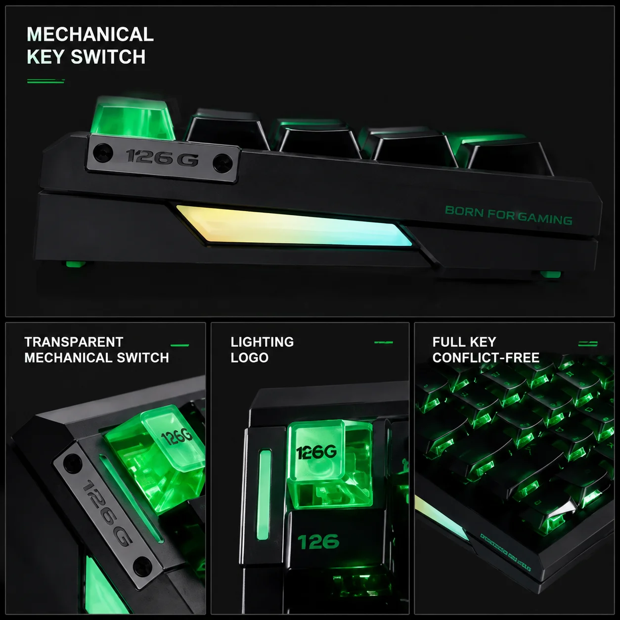 Atk Gear Rs6 Air Rs63 Air Magnetic Switch Keyboard, 64/68 Keys Transparent Rgb Custom Keyboard For Gaming & Office Use