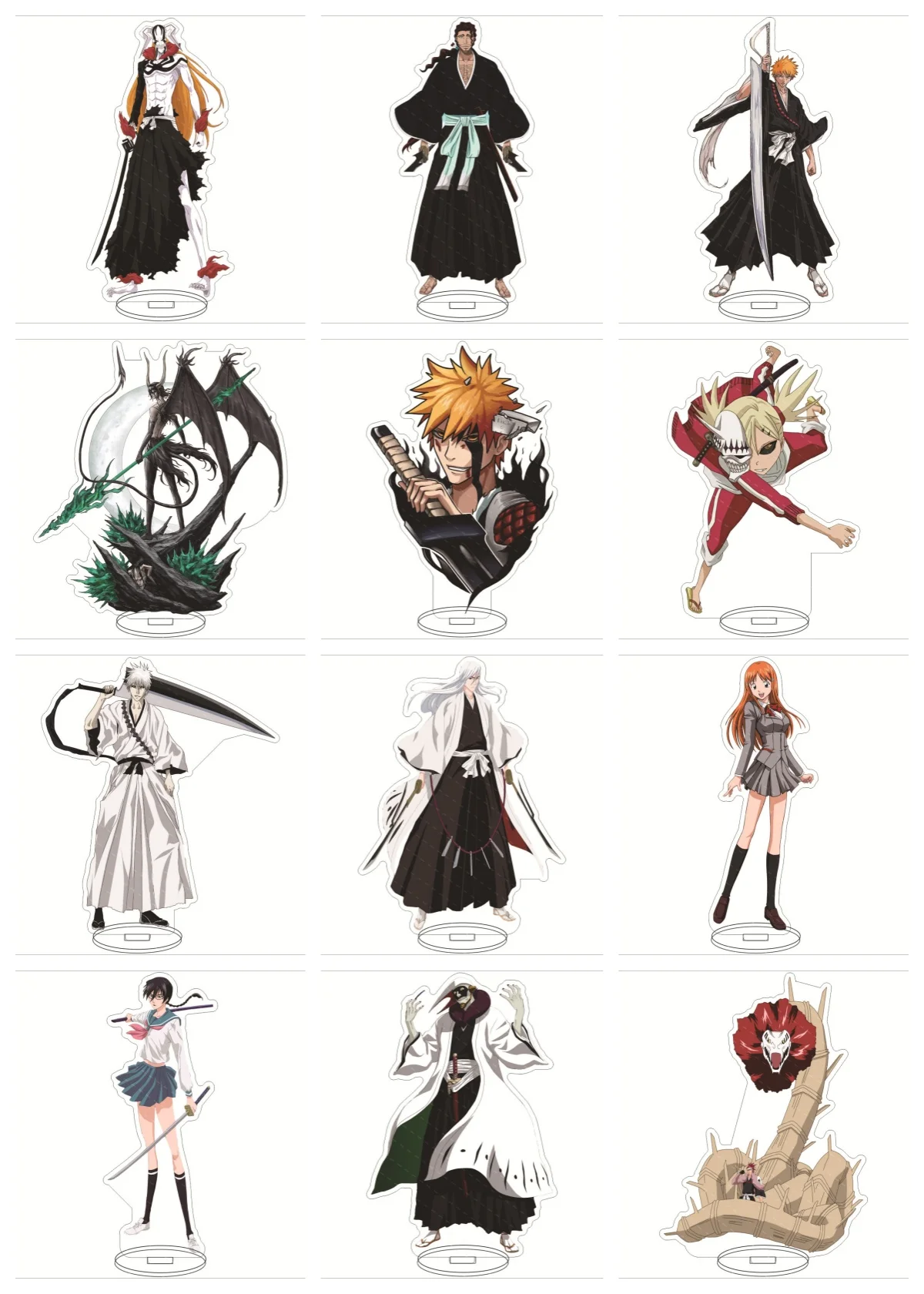 BLEACH 15cm Acrylic Standing Cards Model Cosplay Characters Ornament Goods Collection Friends Christmas Gifts Accessories