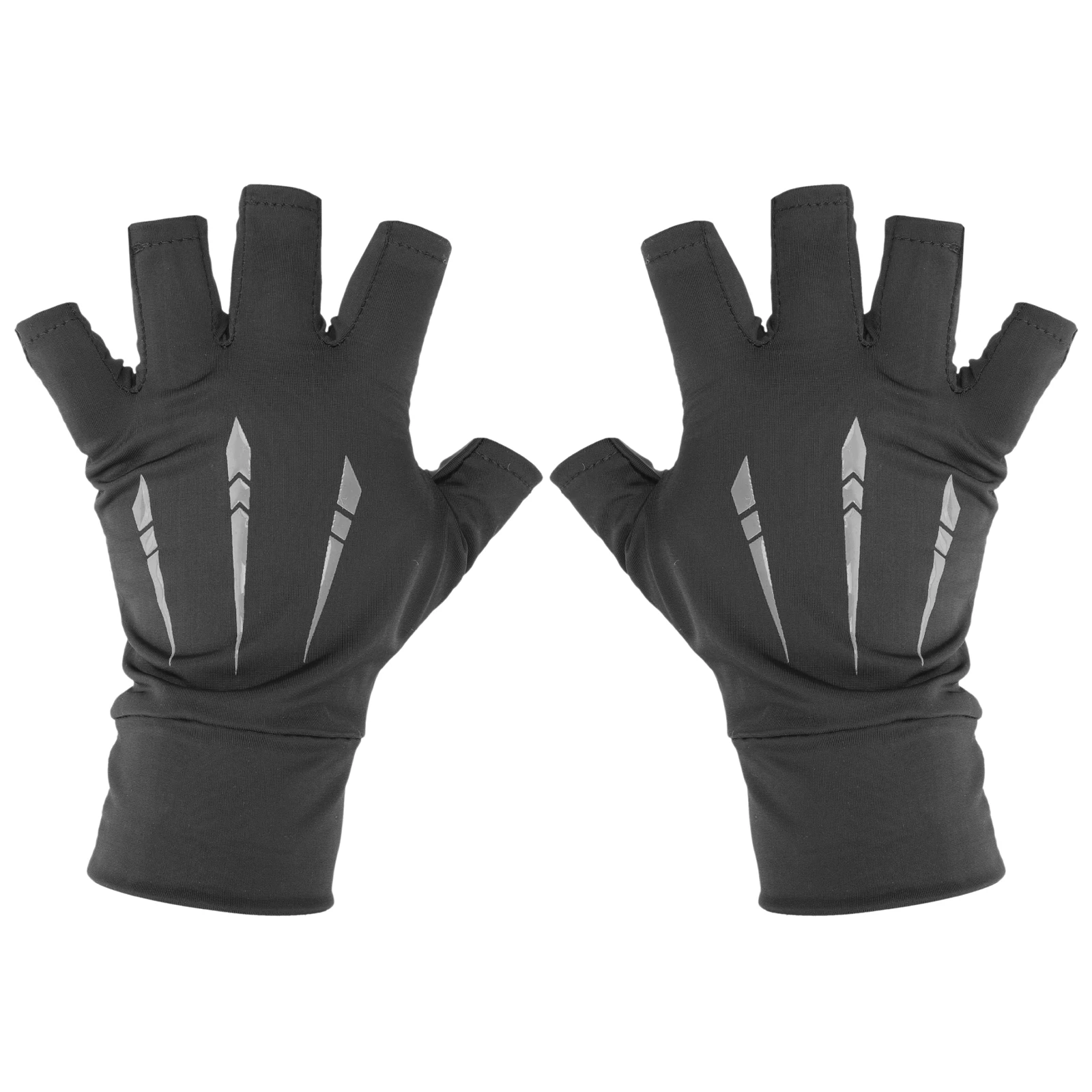 

1Pair Ice Silk Sunscreen Gloves High Elastic Anti-Slip Breathable Durable Outdoor Sports Fishing Summer Wear-Resistant Men