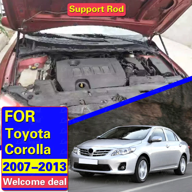 FIT FOR Toyota Corolla 2007 2008 2009 2010 2011 2012 2013 ACCESSORIES CAR BONNET HOOD GAS SHOCK STRUT LIFT SUPPORT CAR STYLING