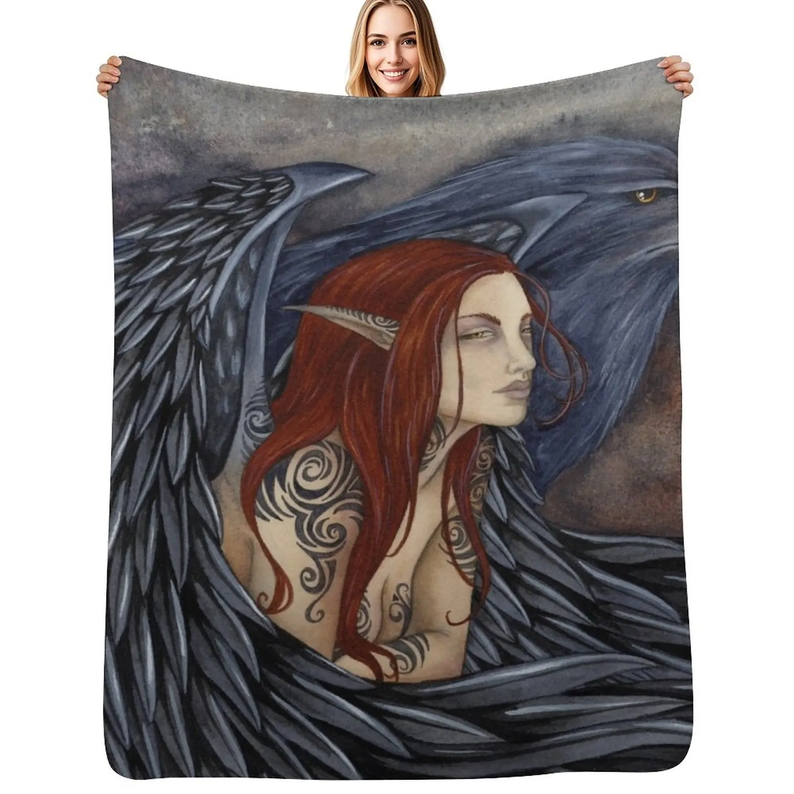 

The Morrighan Throw Blanket Soft Cozy Blanket for Pet Kids Adults