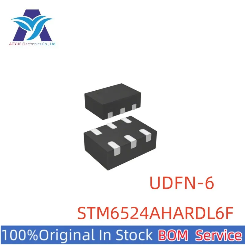 

New Original Stock IC Electronic Components UDFN-6 STM6524AHARDL6F STM6524 Monitoring and Reset Chip Series One Stop BOM Service