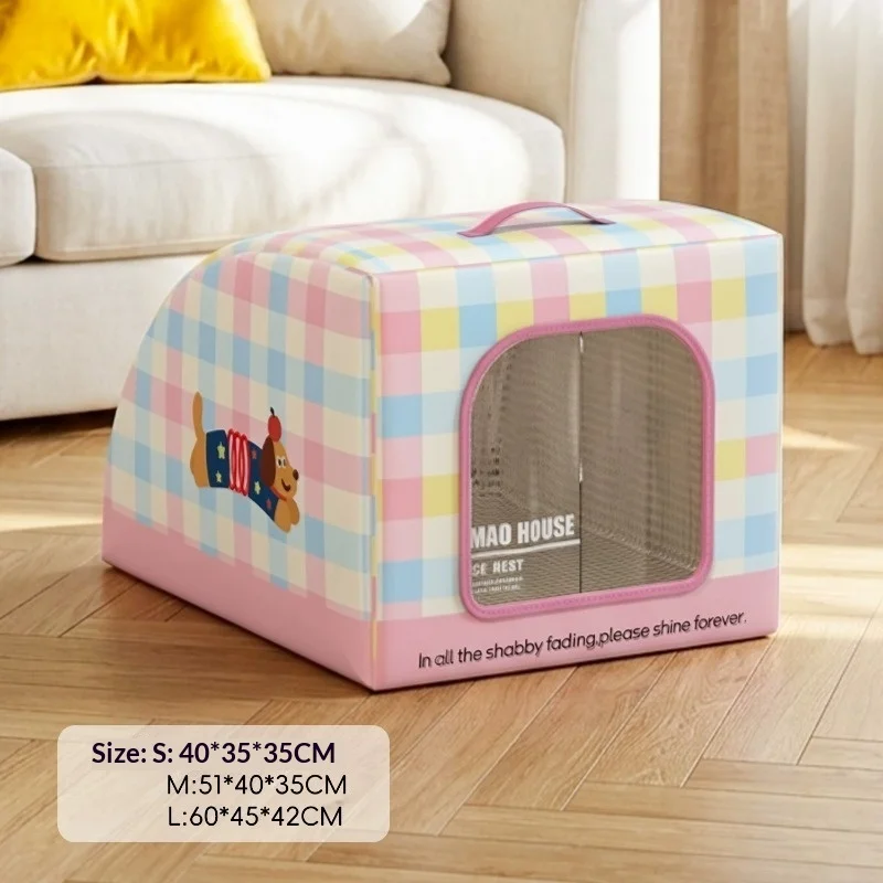 Keep Cool Cat Air-conditioned Room Igloo Summer Cat Kennel Dog Kennel Cooling Artifact Closed Safety Ice Kennel Pet Sleeping Den