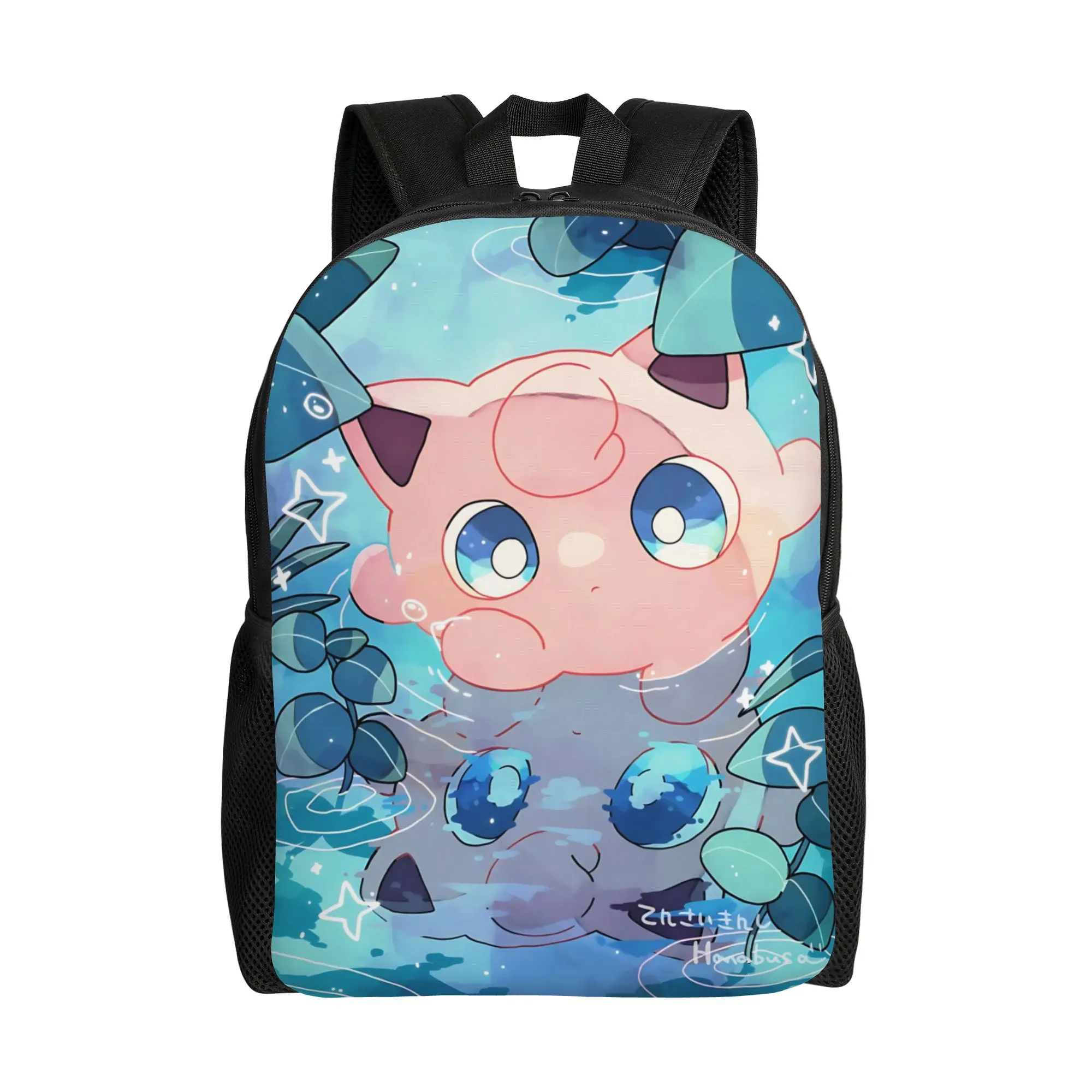 

1PC Fashion Backpacks Cute Pokemon Art summer vibes Daypack funko Cool High School Retro Washable Rucksack
